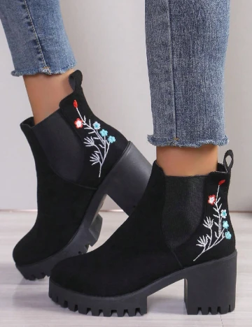 Botine SHEIN, negru