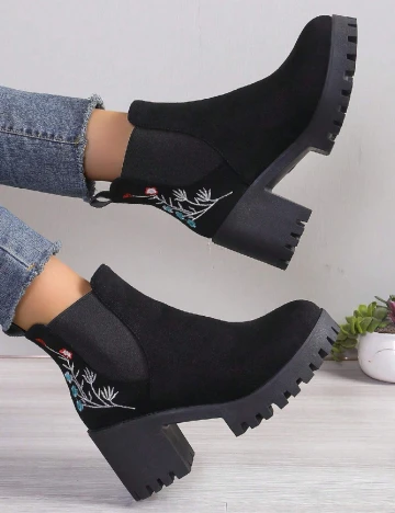 Botine SHEIN, negru