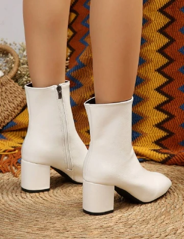 Botine SHEIN, alb