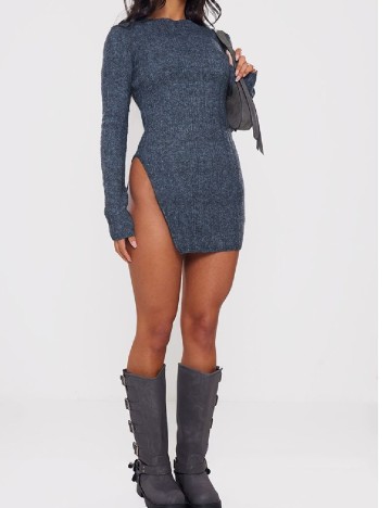 
						Rochie scurta PRETTYLITTLETHING, albastru