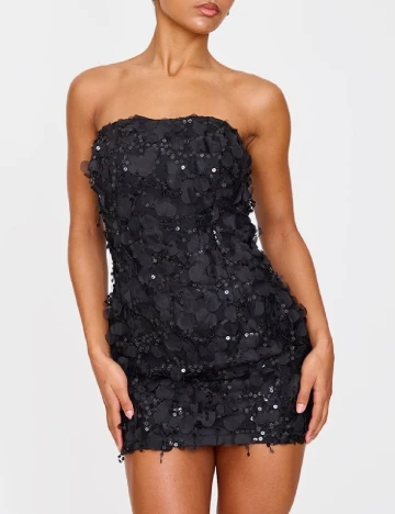 Rochie scurta PRETTYLITTLETHING, negru
