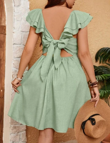 Rochie scurta SHEIN CURVE, verde