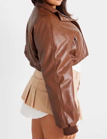 Jacheta PRETTYLITTLETHING Plus Size, maro Maro