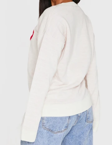 Bluza PRETTYLITTLETHING, alb