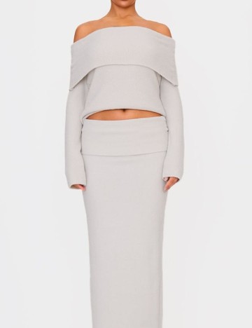 Bluza PRETTYLITTLETHING, gri