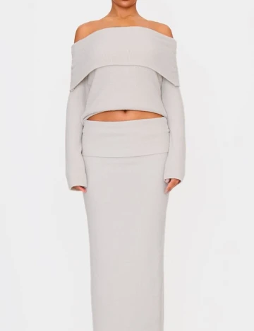 Bluza PRETTYLITTLETHING, gri