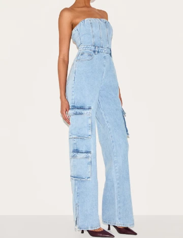 Salopeta PRETTYLITTLETHING, albastru Albastru