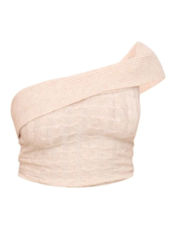 Top PRETTYLITTLETHING Plus Size, crem
