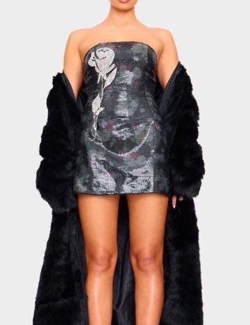 Rochie scurta PRETTYLITTLETHING, negru