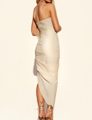 Rochie medie PRETTYLITTLETHING, crem