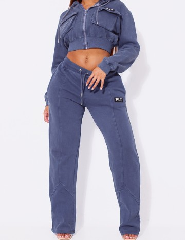
						Pantaloni PRETTYLITTLETHING, albastru