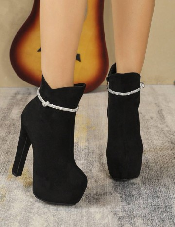 
						Botine SHEIN, negru