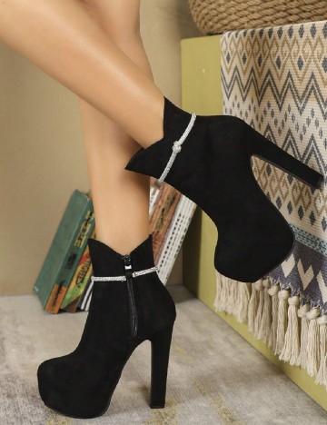 Botine SHEIN, negru