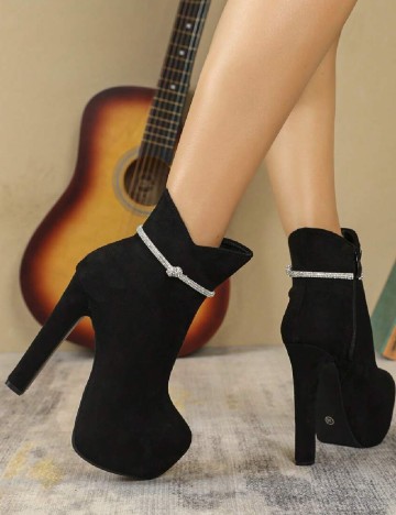 Botine SHEIN, negru