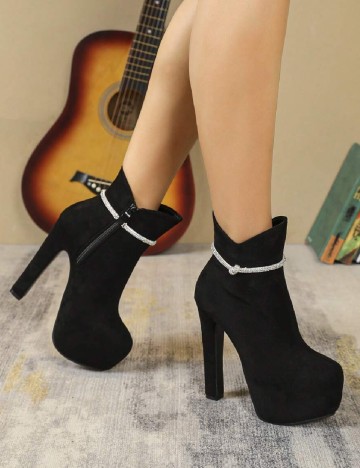 Botine SHEIN, negru