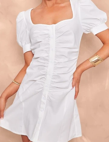 Rochie scurta PRETTYLITTLETHING, alb