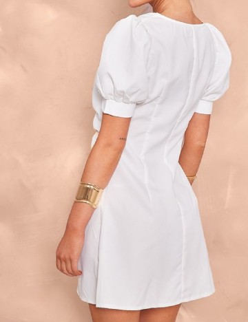 Rochie scurta PRETTYLITTLETHING, alb