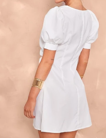 Rochie scurta PRETTYLITTLETHING, alb