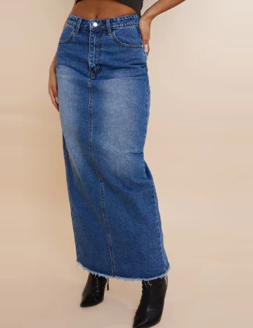 Fusta PRETTYLITTLETHING, albastru
