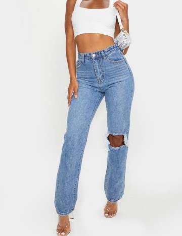 Blugi PRETTYLITTLETHING, albastru