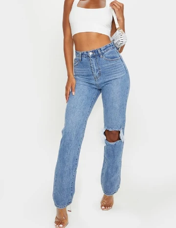 Blugi PRETTYLITTLETHING, albastru