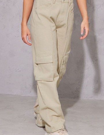 Pantaloni PRETTYLITTLETHING, bej