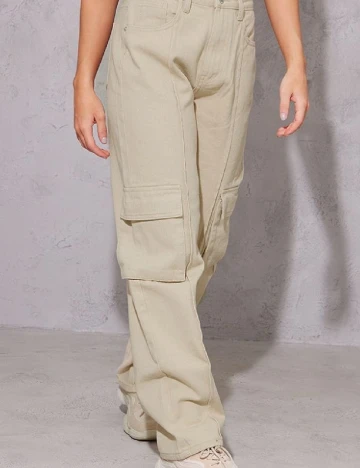 Pantaloni PRETTYLITTLETHING, bej