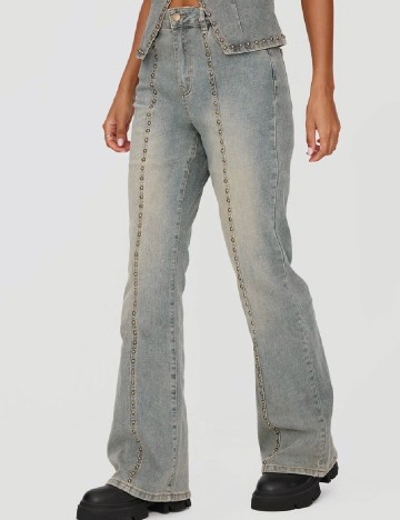 Blugi PrettyLittleThing, albastru