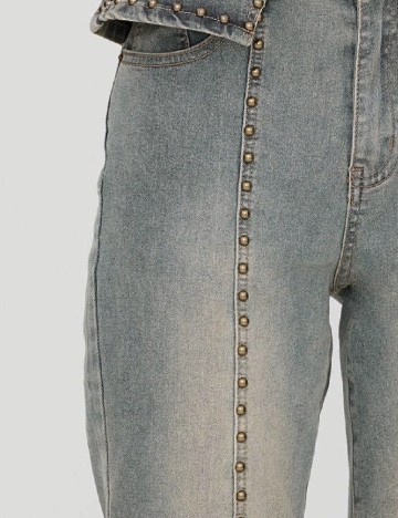 Blugi PrettyLittleThing, albastru