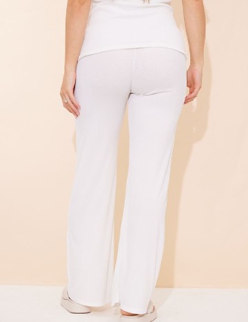Pantaloni PRETTYLITTLETHING Maternity, alb