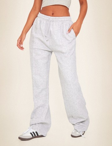 Pantaloni PRETTYLITTLETHING, gri