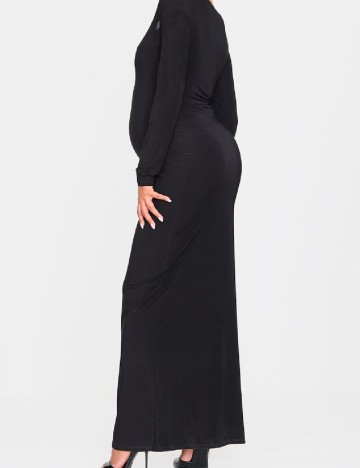 Rochie lunga PrettyLittleThing Maternity, negru