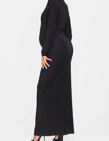 Rochie lunga PrettyLittleThing Maternity, negru