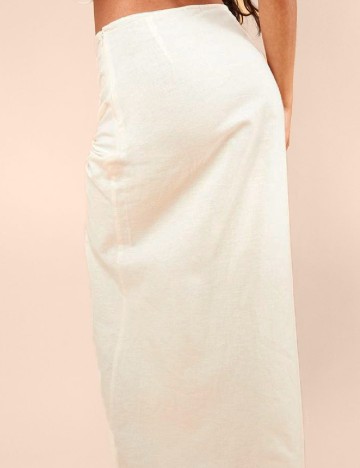 Fusta PRETTYLITTLETHING, crem
