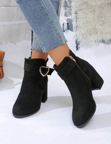 Botine SHEIN, negru