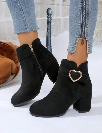 Botine SHEIN, negru