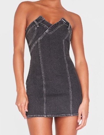 Rochie scurta PRETTYLITTLETHING, gri