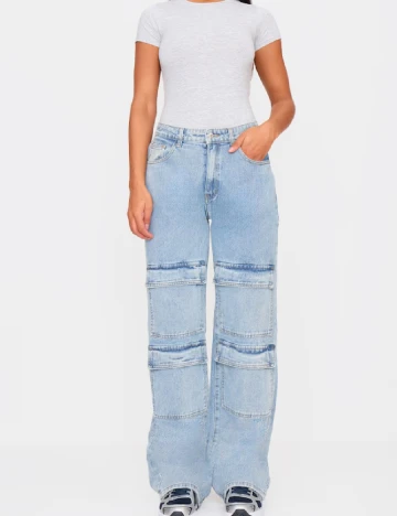 Blugi PRETTYLITTLETHING, albastru