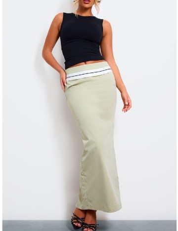 Fusta PrettyLittleThing, verde