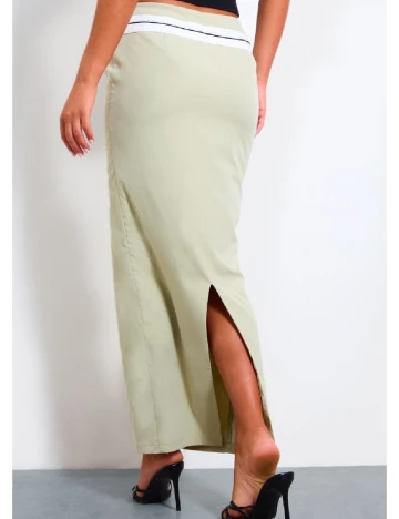 Fusta PrettyLittleThing, verde