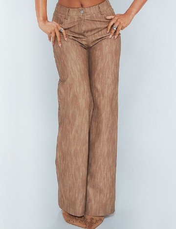 Pantaloni PRETTYLITTLETHING, maro
