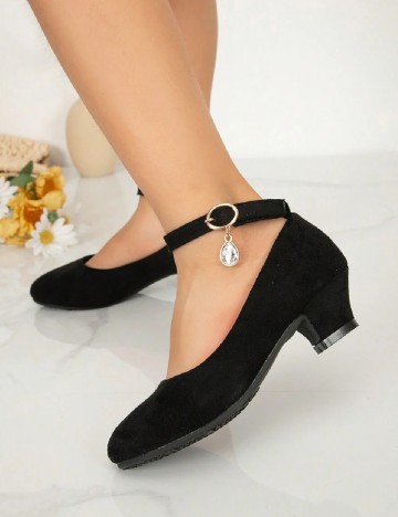 Pantofi Shein Kids, negru