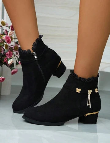 Botine SHEIN, negru