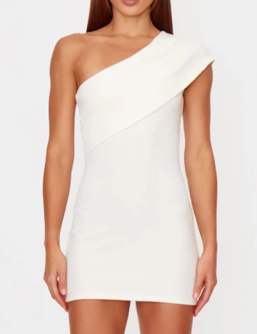 Rochie scurta PRETTYLITTLETHING, alb