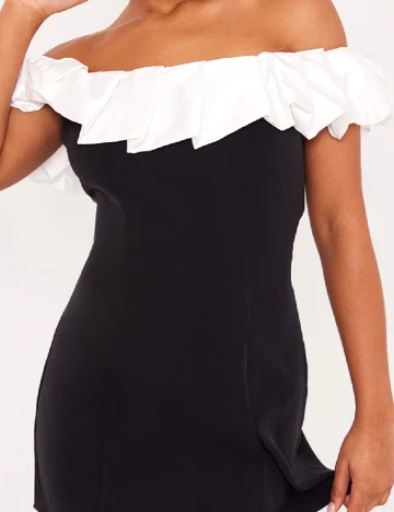 Rochie scurta PRETTYLITTLETHING, negru