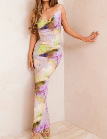 Rochie lunga PRETTYLITTLETHING, mix culori