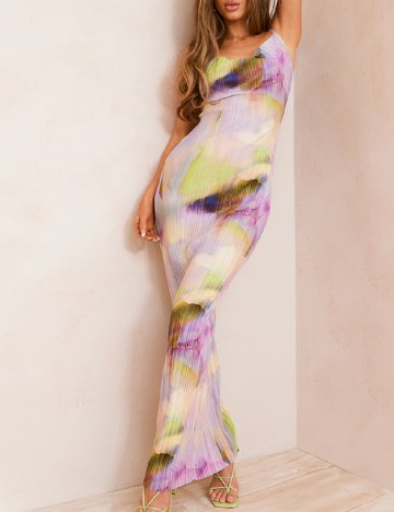 Rochie lunga PRETTYLITTLETHING, mix culori