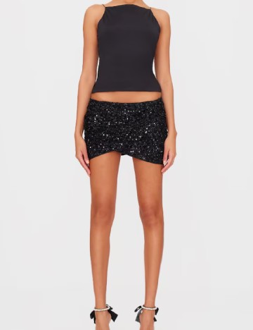 Fusta PRETTYLITTLETHING, negru