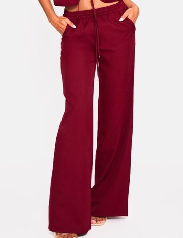 
						Pantaloni PRETTYLITTLETHING, visiniu