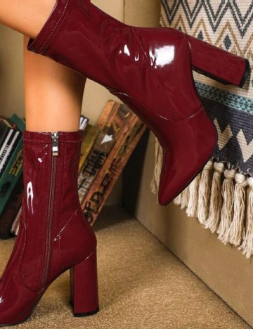 Botine SHEIN, visiniu